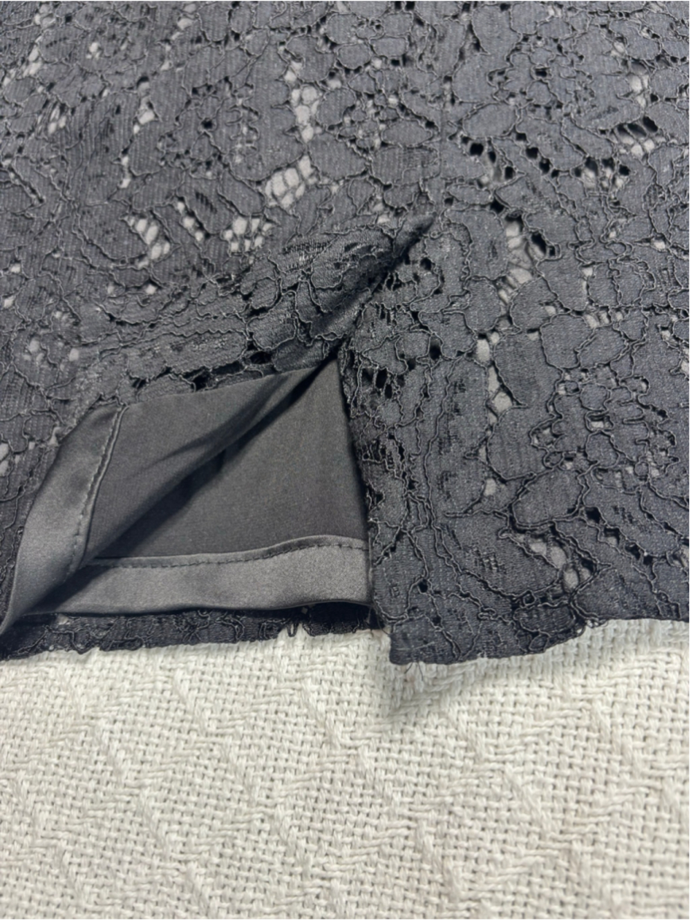 Vtg GOAT (London) Luxury Black Floral Lace Sheath Dress 3/4 Sleeve Size 10 EUC - Picture 6 of 8